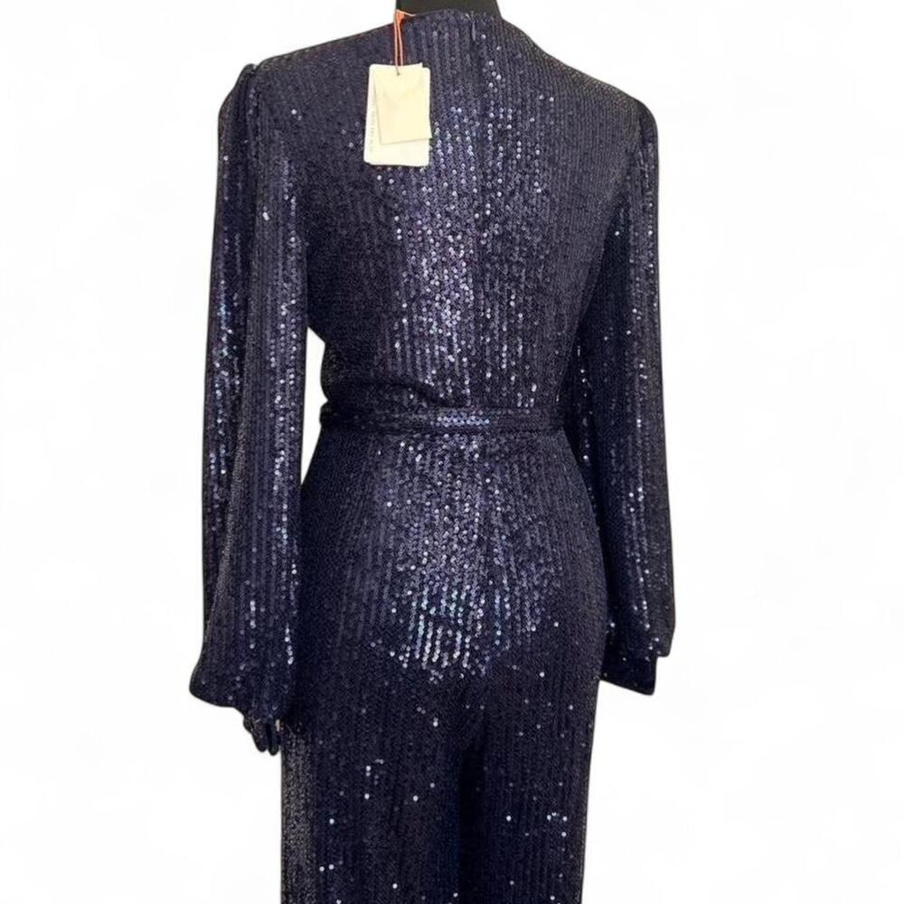 Navy Sequin Jumpsuit Women’s XS - Picture 4 of 7